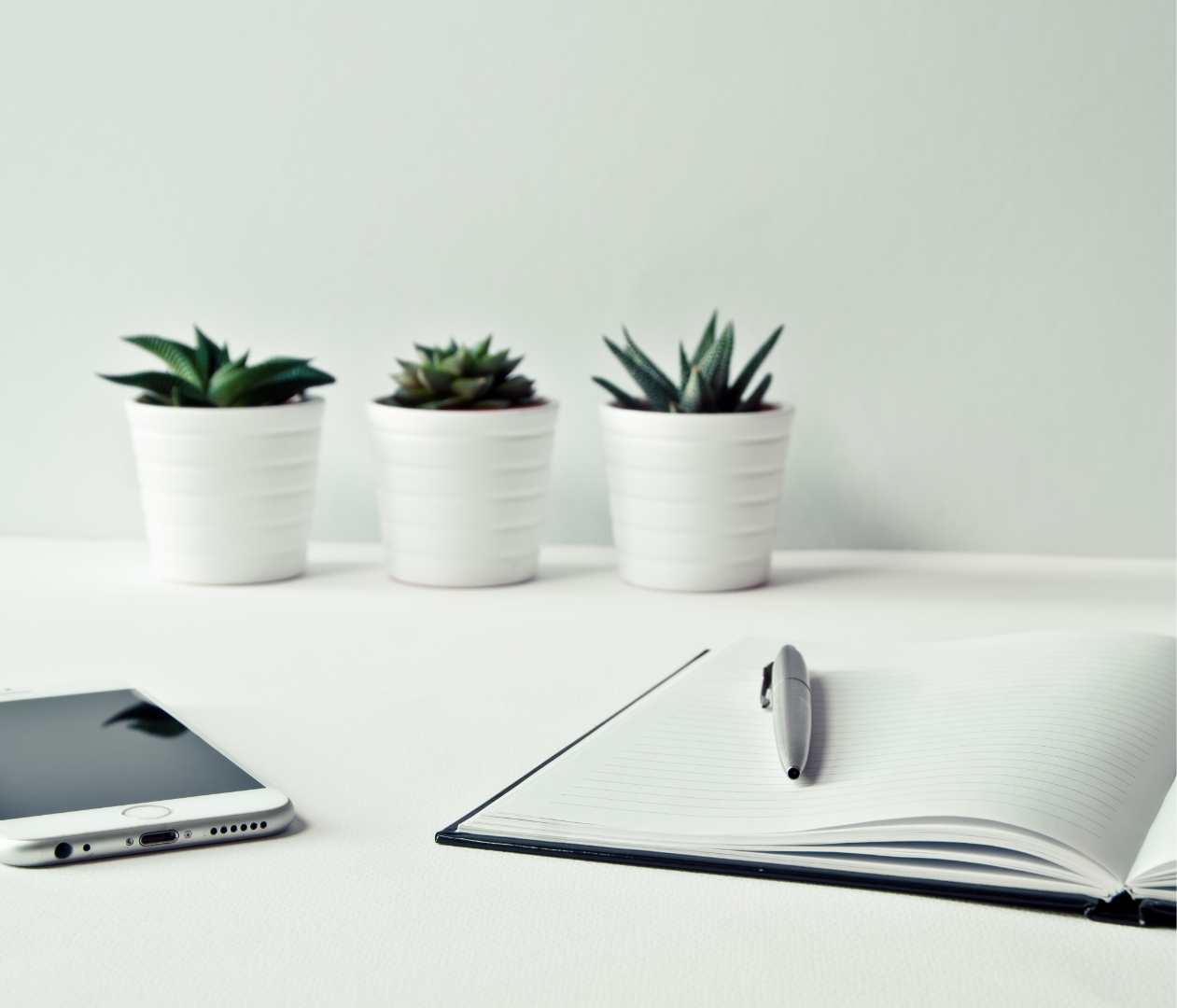 Phone and Paper in a desk