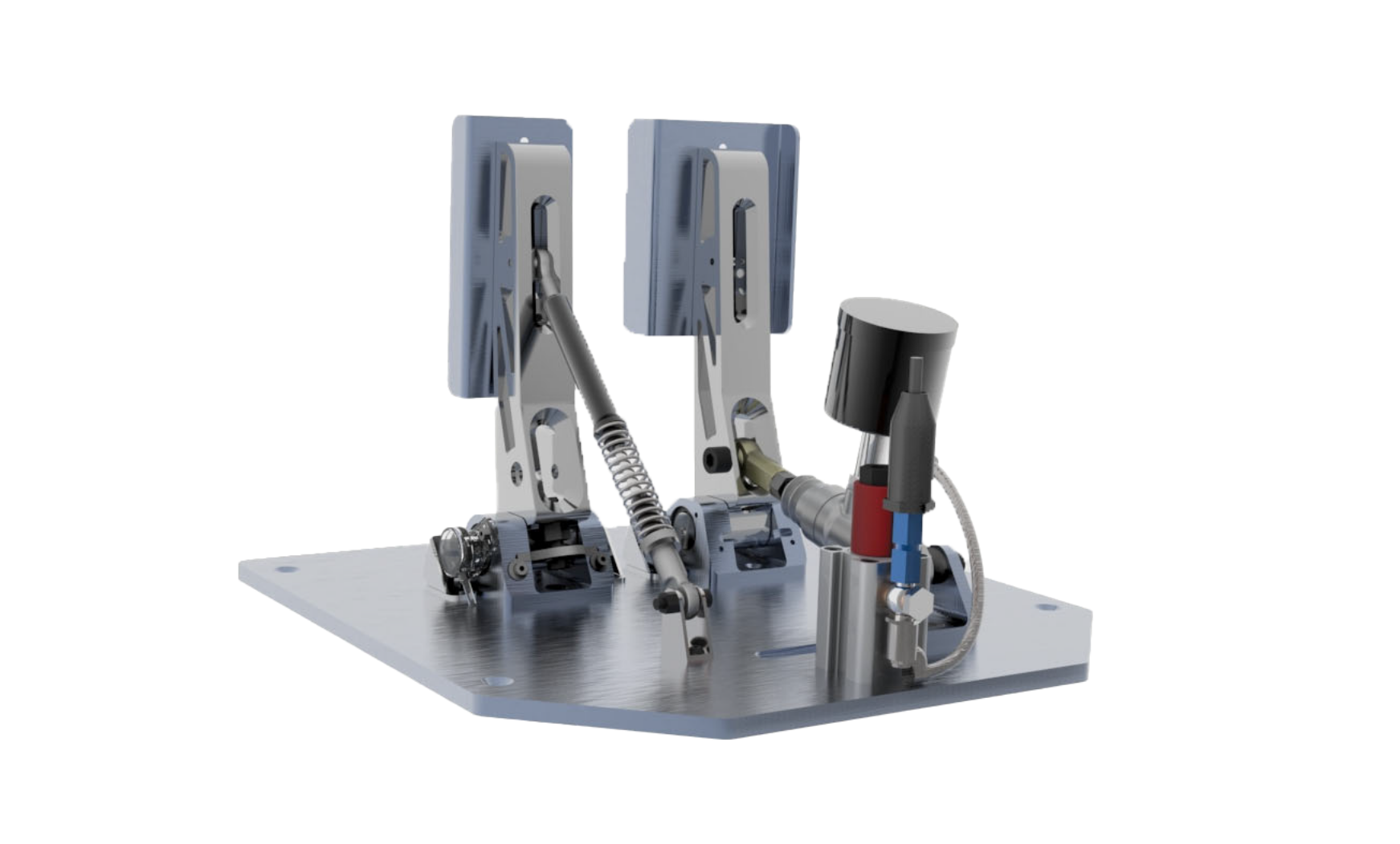 Aluminum pedals with controllers